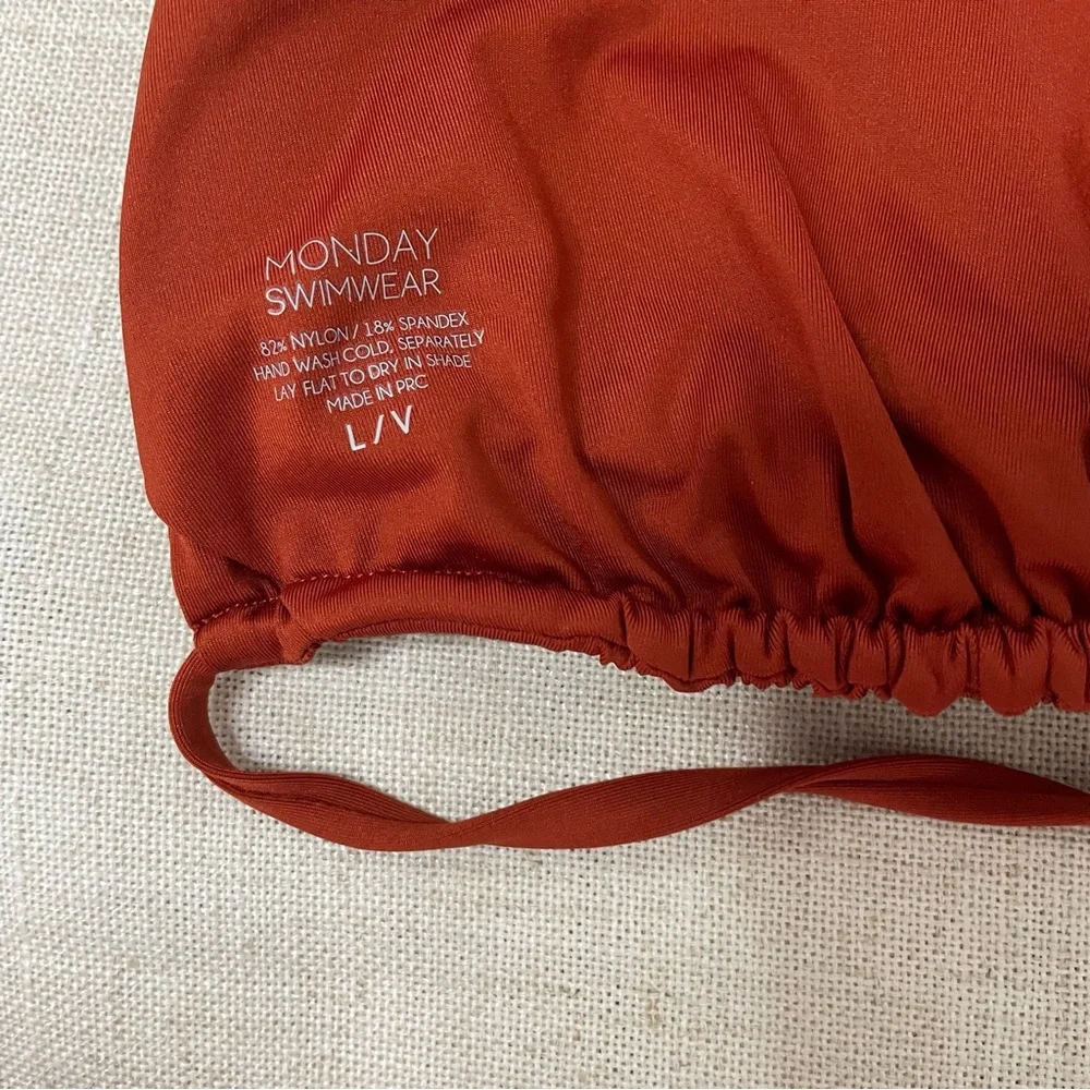 Monday Swimwear Rust Bikini Size L/V